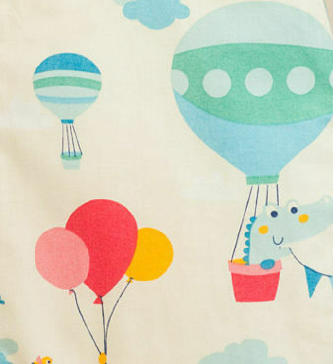 Imagine Lenjerie patut bebe cu galben 3 piese "Balonase" 60 x 120 cm