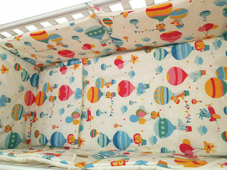 Imagine Lenjerie patut bebe cu 5 piese "Balonase" 60 x 120 cm