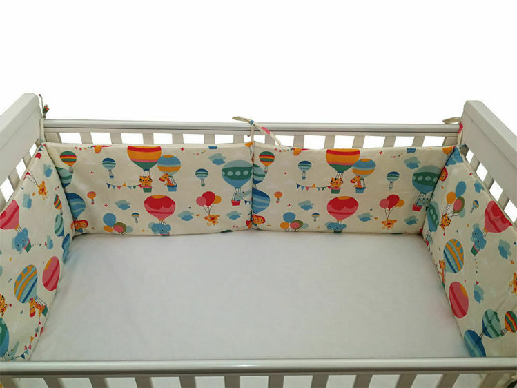 Imagine Lenjerie patut bebe cu 5 piese "Balonase" 60 x 120 cm