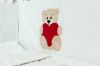 Imagine Lenjerie brodata Ursuletul Teddy, KidsDecor, cu 4 piese, din bumbac