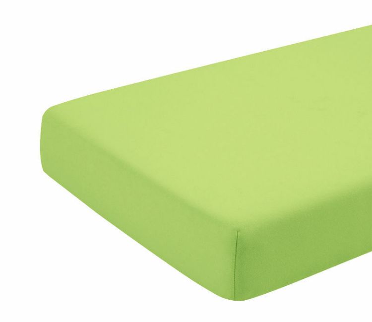 Imagine Cearceaf verde, cu elastic, din bumbac