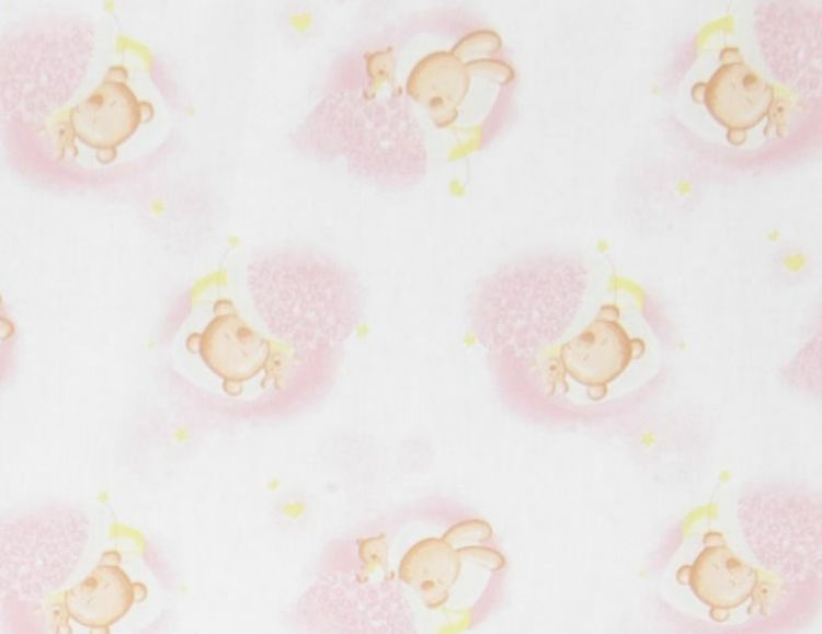 Imagine Set protectii patut Pink Bear's Dream, din bumbac