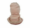 Poza cu Set caciula cu protectie gat Fleece Pink pentru copii 6-18 luni, din bumbac