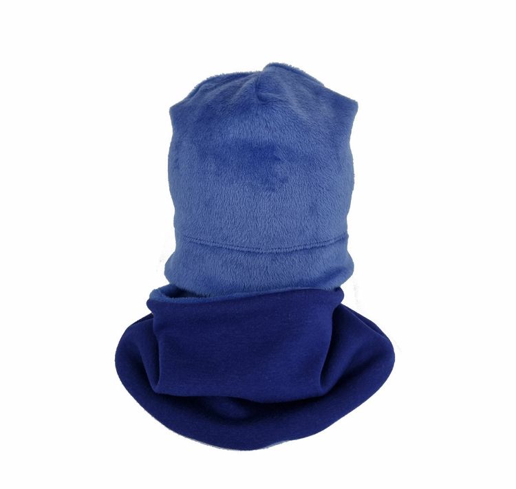 Imagine Set caciula cu guler Fleece Blue