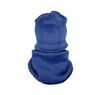 Poza cu Set caciula cu protectie gat Fleece Blue pentru copii 3-6 luni, din bumbac