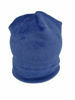 Poza cu Set caciula cu protectie gat Fleece Blue pentru copii 6-18 luni, din bumbac