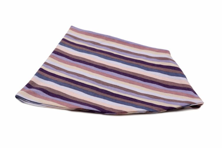 Imagine Guler copii Violet stripes, in strat dublu, marime universala