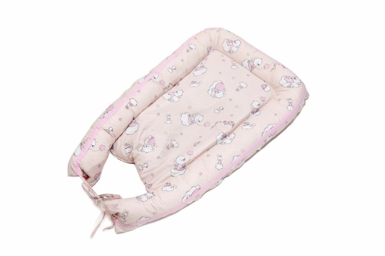 Imagine Baby Nest Ursuletul Martinica roz - culcus bebelus pentru dormit, reversibil, multifunctional 100 x 60 cm