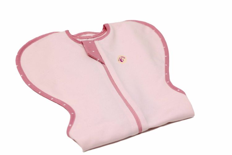 Imagine Sac de dormit nou-nascut Swaddle First Sleep Blush Pink, tog 0.5