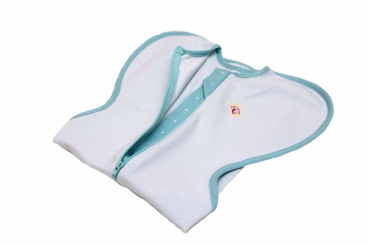 Imagine Sac de dormit nou-nascut Swaddle First Sleep Coral Blue, tog 0.5