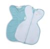 Imagine Set 2 saci de dormit nou-nascut Swaddle First Sleep Calm Star & Coral Blue, tog 0.5