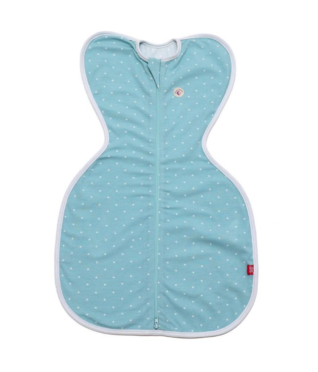 Imagine Set 2 saci de dormit nou-nascut Swaddle First Sleep Calm Star & Coral Blue, tog 0.5