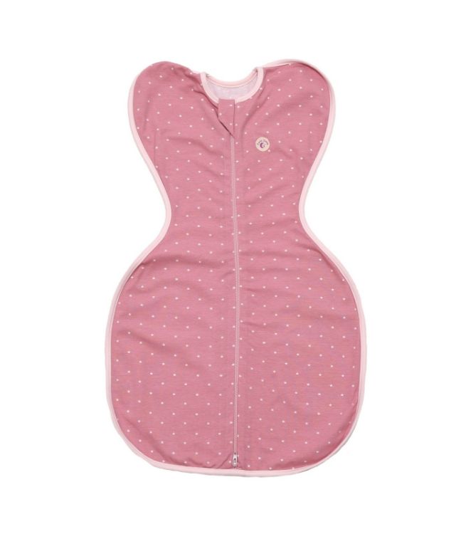 Imagine Set 2 saci de dormit nou-nascut Swaddle First Sleep Sweet Star & Blush Pink, tog 0.5