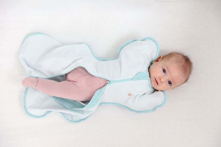 Imagine Sac de dormit nou-nascut Swaddle First Sleep Coral Blue, tog 0.5