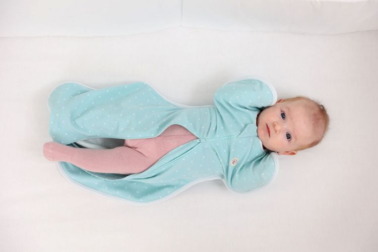 Imagine Set 2 saci de dormit nou-nascut Swaddle First Sleep Calm Star & Coral Blue, tog 0.5