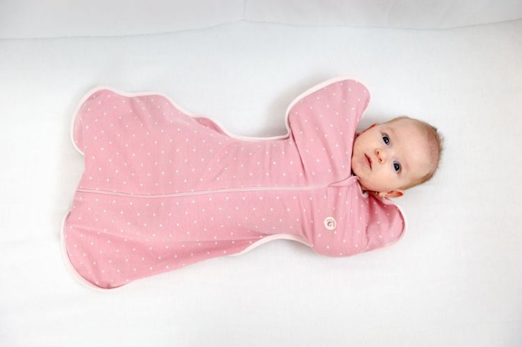 Imagine Set 2 saci de dormit nou-nascut Swaddle First Sleep Sweet Star & Blush Pink, tog 0.5