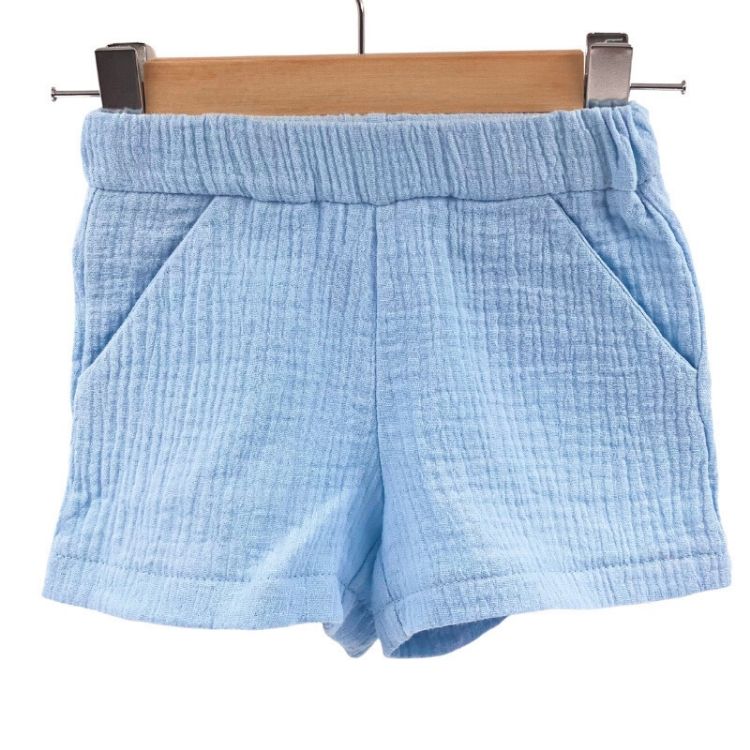 Imagine Pantaloni scurti de vara pentru copii, din muselina, Bluebird