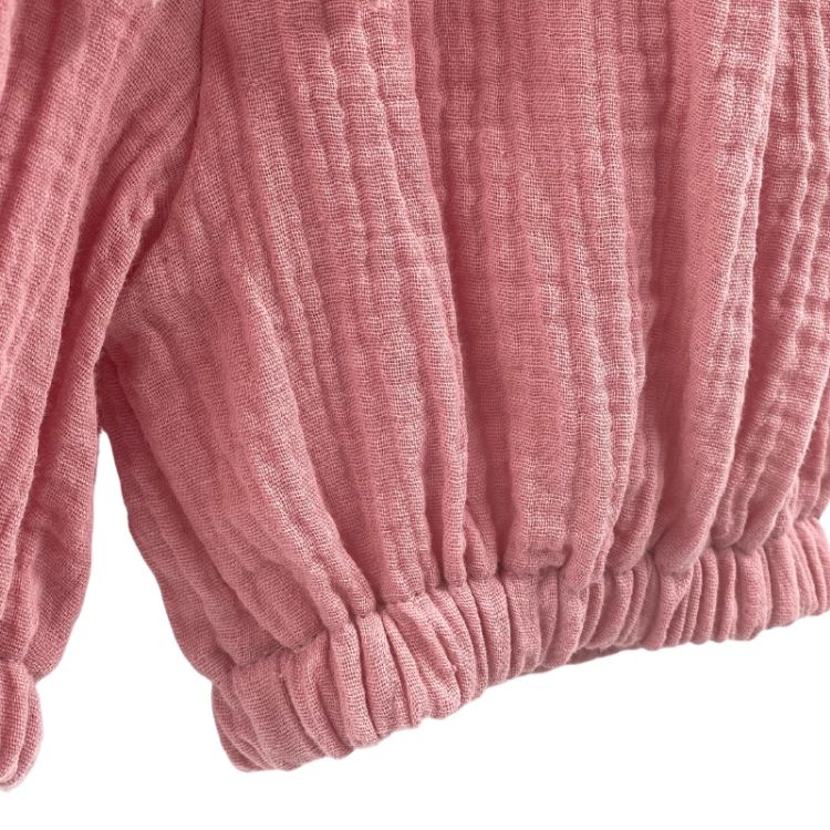 Imagine Pantaloni bufanti de vara pentru copii, din muselina,  Blushing Pink