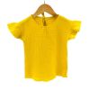 Imagine Tricou cu volanase la maneci pentru copii, din muselina, Lemonade