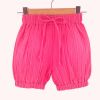 Imagine Pantaloni bufanti de vara pentru copii din muselina,  Pink Pop