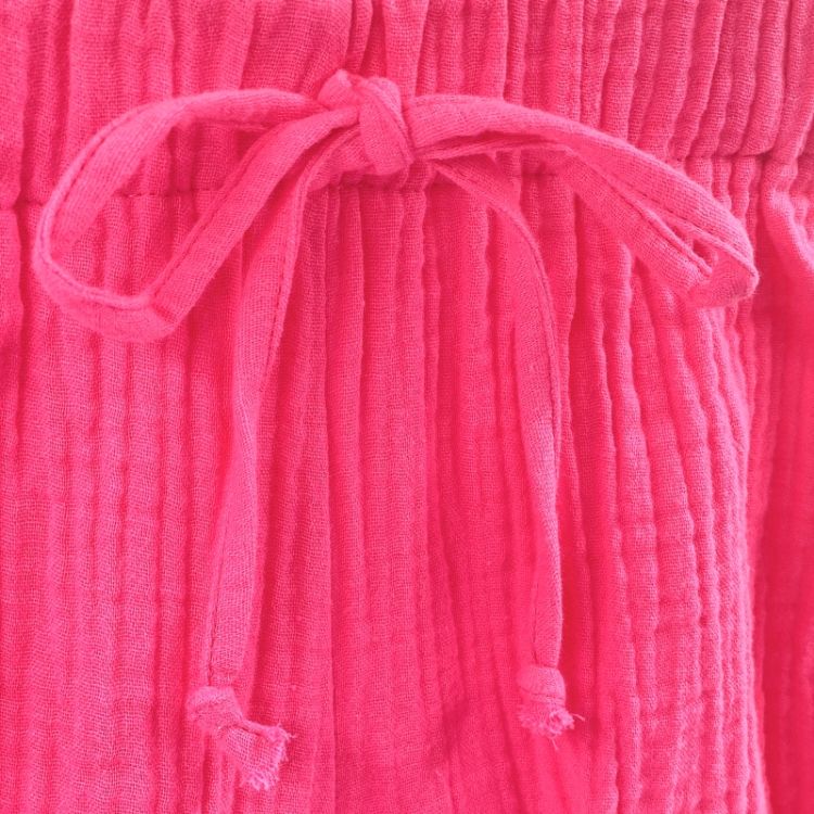 Imagine Pantaloni bufanti de vara pentru copii din muselina,  Pink Pop