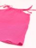 Imagine Top cu snur pentru copii, din muselina, Pink Pop