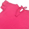 Imagine Tricou cu volanase la maneci pentru copii, din muselina, Pink Pop