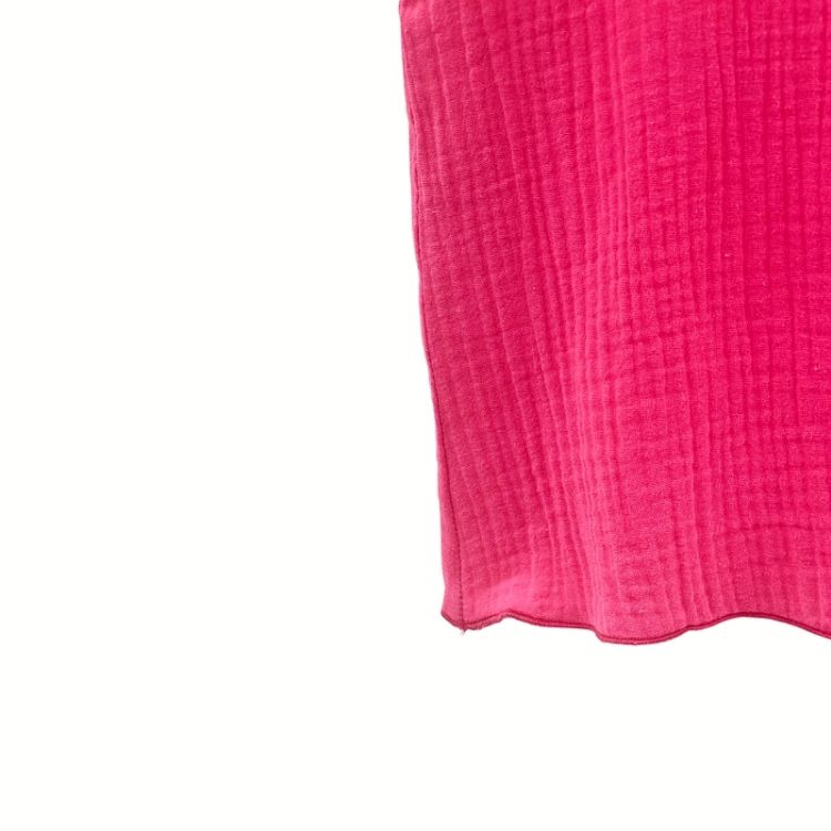 Imagine Tricou cu volanase pentru copii, din muselina, Pink Pop