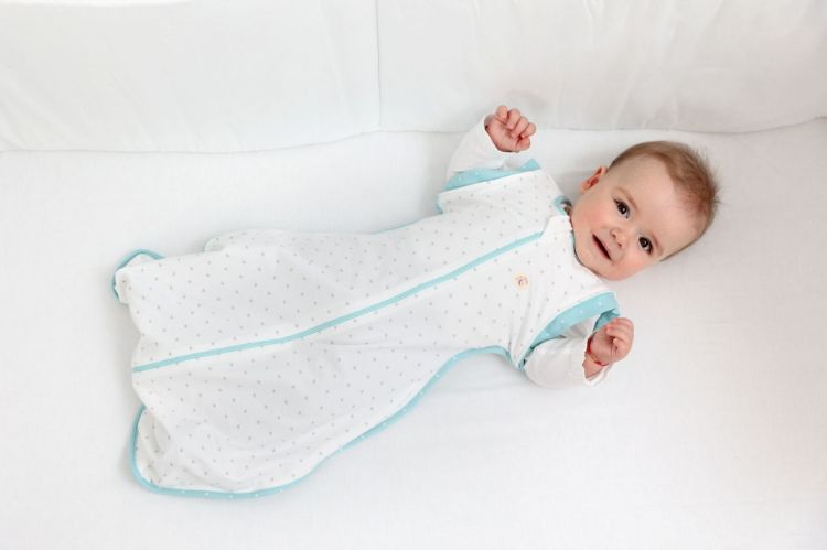 Imagine Sac de dormit Swaddle First Sleep Calm Light, faza 2, pentru bebelusi 3-6 luni, tog 0.5