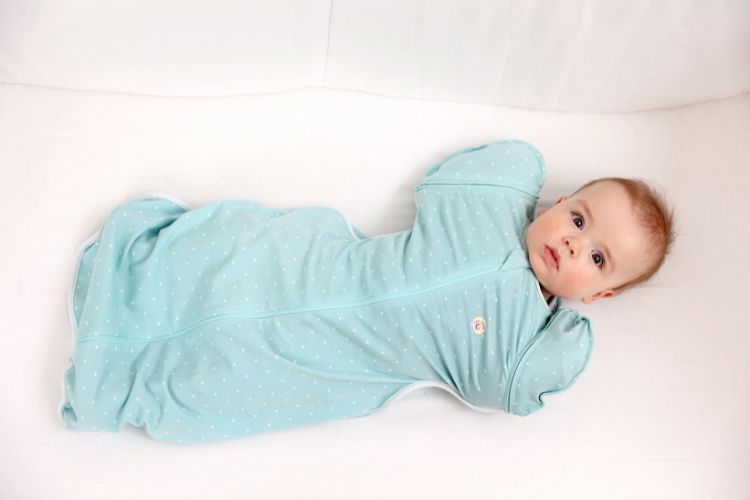 Imagine Sac de dormit Swaddle First Sleep Calm Star, faza 2, pentru bebelusi 3-6 luni, tog 0.5