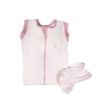 Imagine Sac de dormit Swaddle First Sleep Blush Pink, faza 2, pentru bebelusi 3-6 luni, tog 0.5