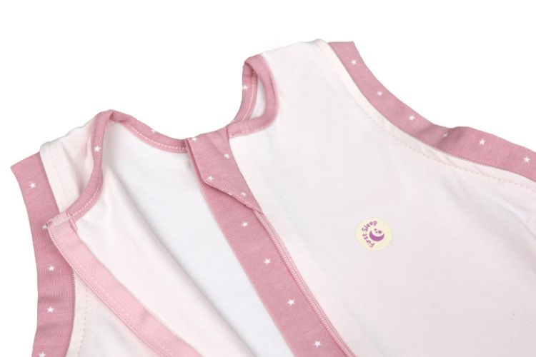 Imagine Sac de dormit Swaddle First Sleep Blush Pink, faza 2, pentru bebelusi 3-6 luni, tog 0.5