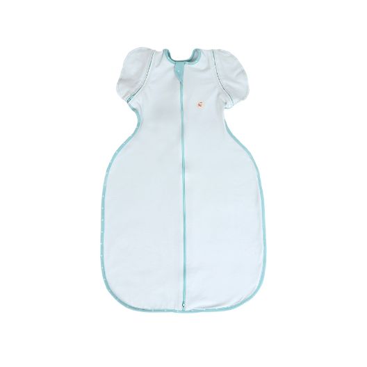 Imagine Sac de dormit Swaddle First Sleep Coral Blue, faza 2, pentru bebelusi 3-6 luni, tog 0.5