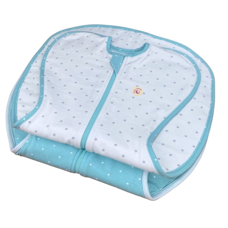 Imagine Set 2 saci de dormit nou-nascut Swaddle First Sleep Calm Star & Calm Light, 1.5 tog 