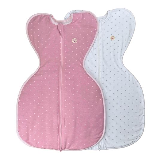 Imagine Set 2 saci de dormit nou-nascut Swaddle First Sleep Sweet Star 1 tog & Star Light, 1.5 tog