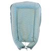 Imagine Baby Nest Bubble Blue- culcus bebelus pentru dormit, reversibil, multifunctional 100 x 60 cm  