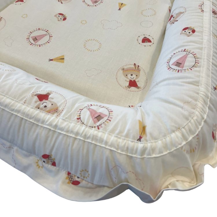 Imagine Baby Nest Mici Indieni- culcus bebelus pentru dormit, reversibil, multifunctional 100 x 60 cm 